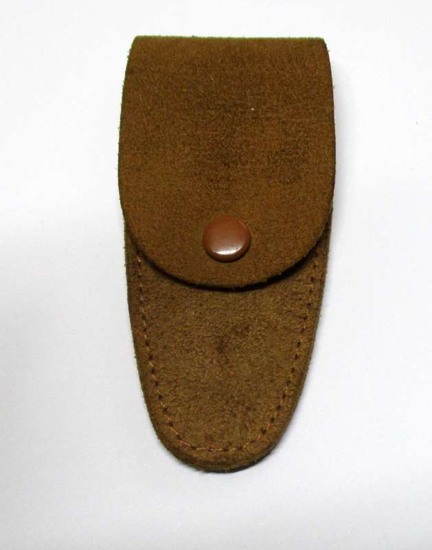 Vintage Swan Larger Bottle opener in original leather pouch, made in England.