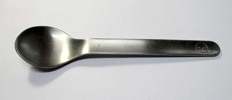 Lufthansa Airline tea spoon designed by Wolf Karnagel