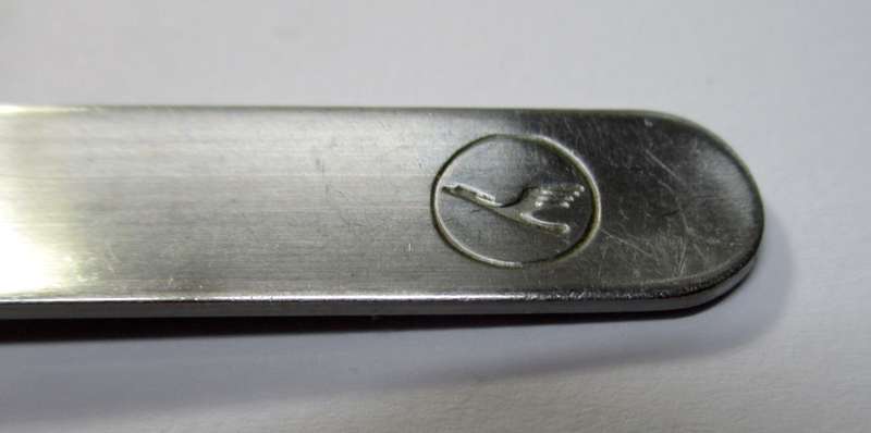 Lufthansa Airline tea spoon designed by Wolf Karnagel