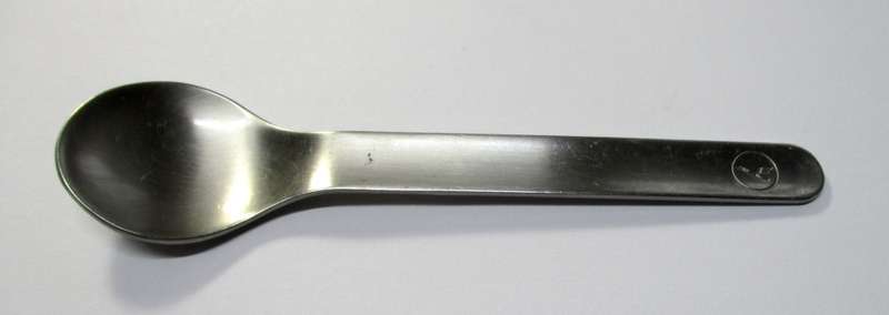 Lufthansa Airline tea spoon designed by Wolf Karnagel