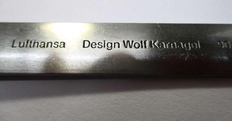 Lufthansa Airline tea spoon designed by Wolf Karnagel