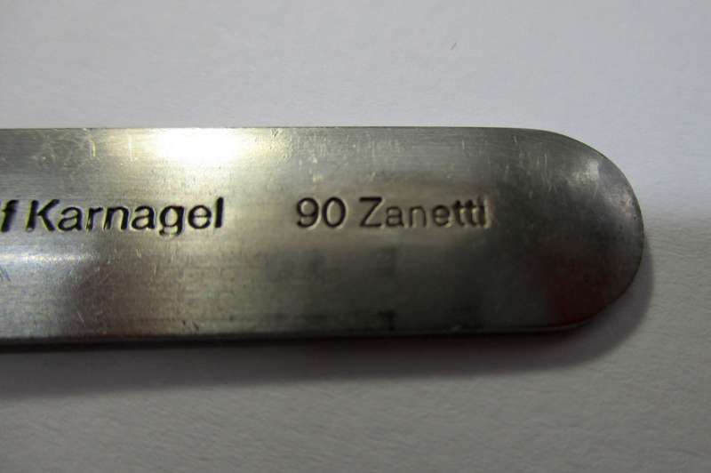 Lufthansa Airline tea spoon designed by Wolf Karnagel