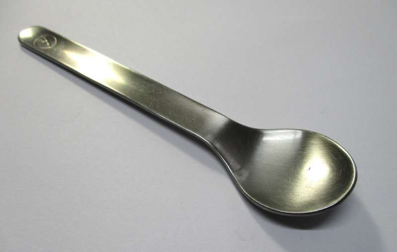 Lufthansa Airline tea spoon designed by Wolf Karnagel