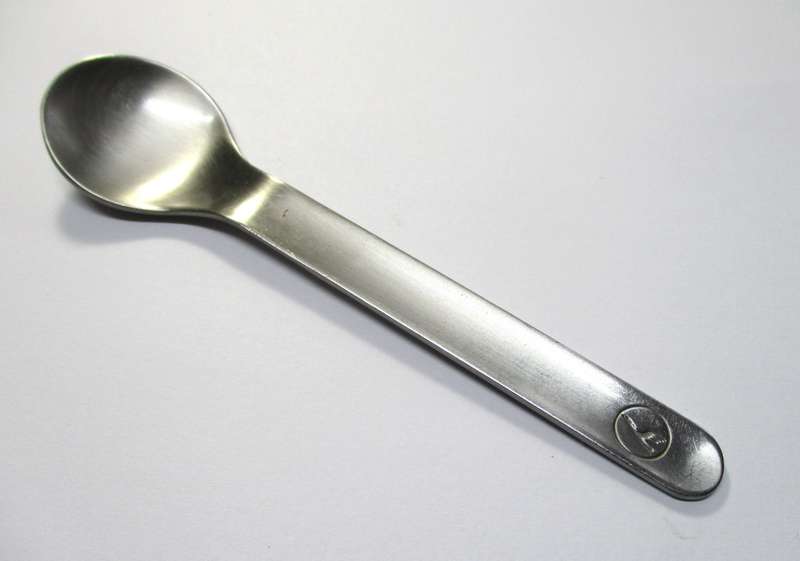 Lufthansa Airline tea spoon designed by Wolf Karnagel
