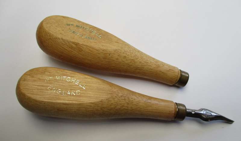 William Mitchell Lino tool handle / Lino cutter / craft / art / printmaking - made in England
