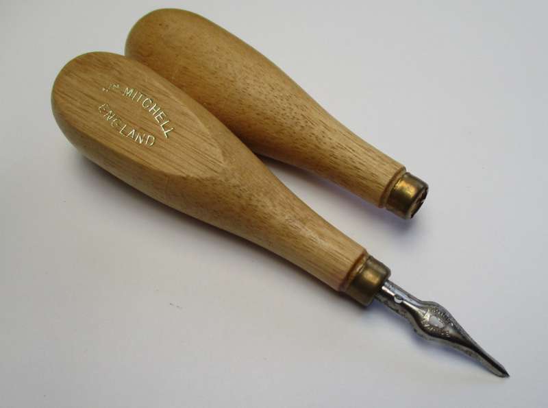 William Mitchell Lino tool handle / Lino cutter / craft / art / printmaking - made in England