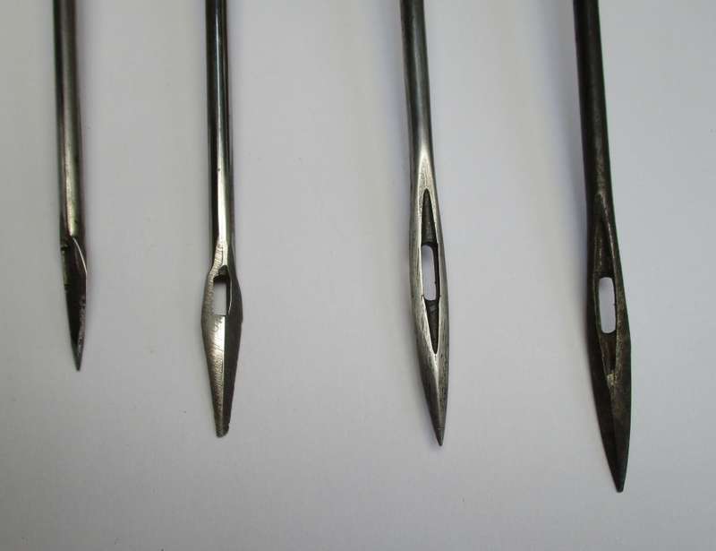 Vintage Awl / punch set - wooden handles