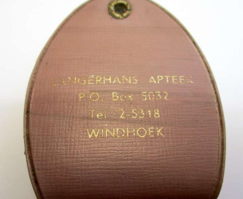 Vintage pocket magnifying glass - Windhoek Apteek