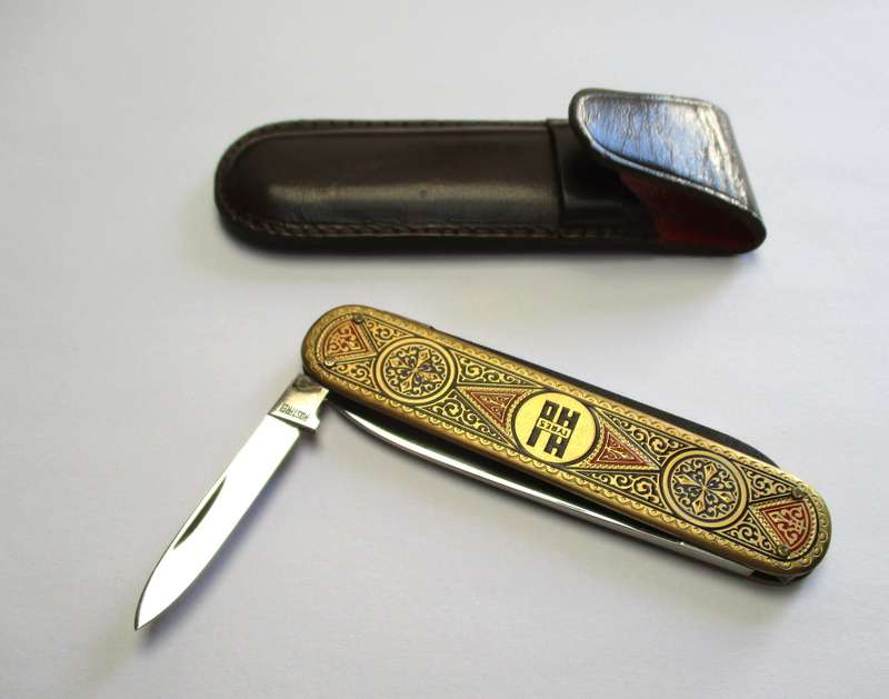 Vintage Brass Toledo Gentleman`s Pocket knife - SMF made in Solingen, Germany