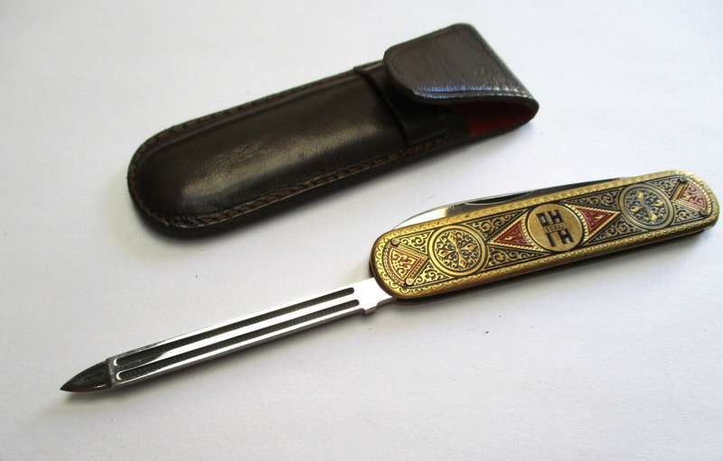 Vintage Brass Toledo Gentleman`s Pocket knife - SMF made in Solingen, Germany