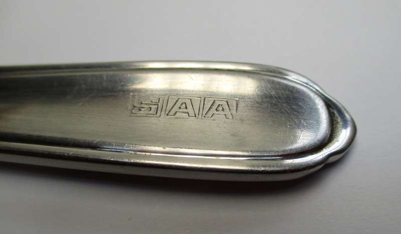 Vintage SAA Table Spoon - stainless steel - old SAA logo