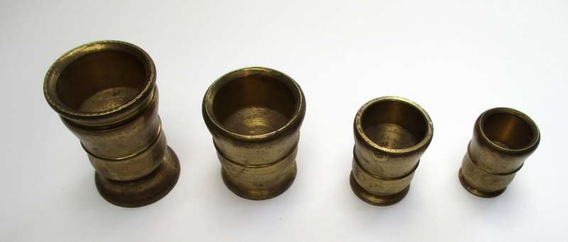 Vintage small Brass printers tray ornaments lot