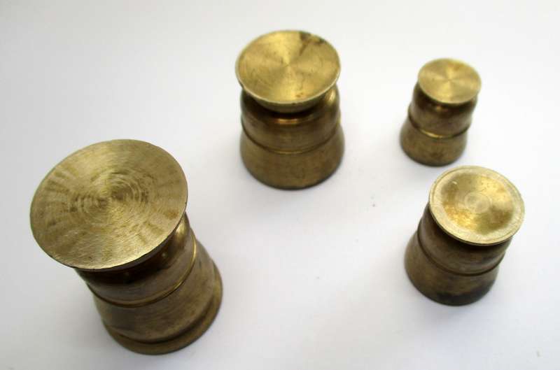 Vintage small Brass printers tray ornaments lot