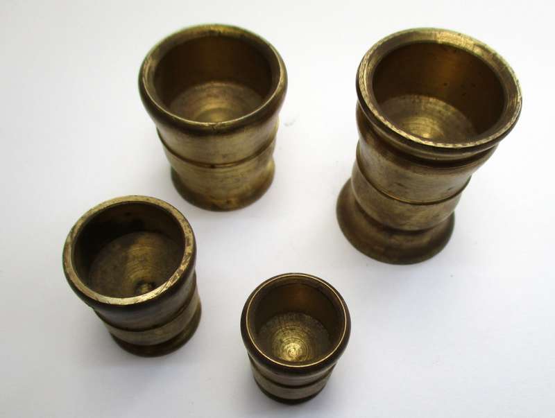 Vintage small Brass printers tray ornaments lot