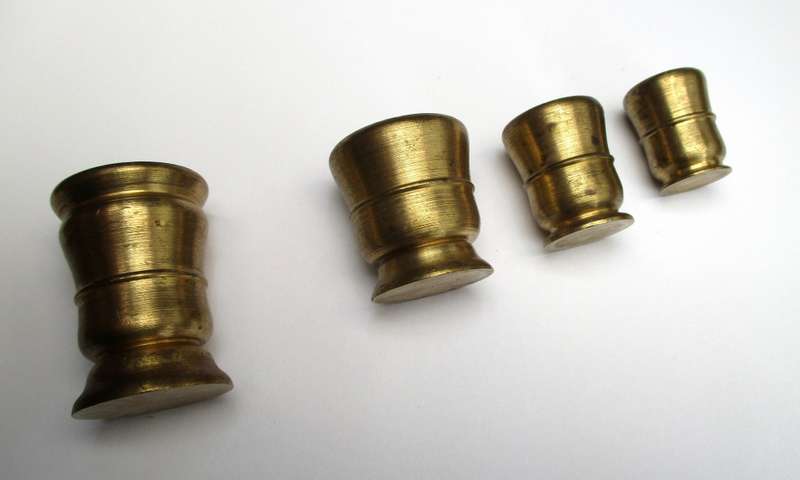 Vintage small Brass printers tray ornaments lot