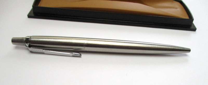Vintage Parker Jotter ball point pen - Stainless steel 1970s - 80s Made in England