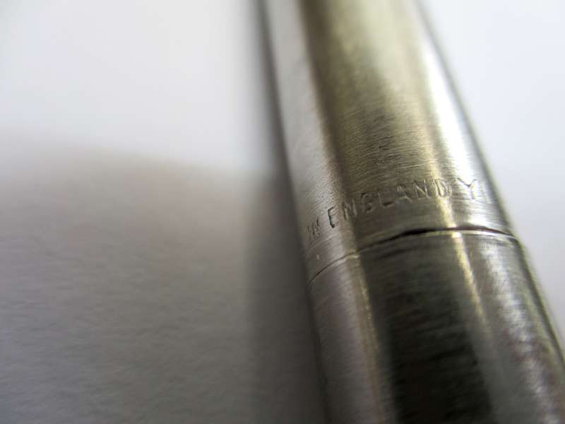 Vintage Parker Jotter ball point pen - Stainless steel 1970s - 80s Made in England