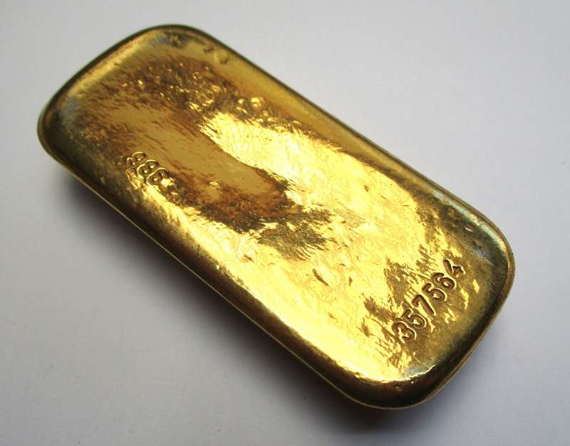 Vintage Chocolate Mould - West Germany BMF "Gold Bar" shape