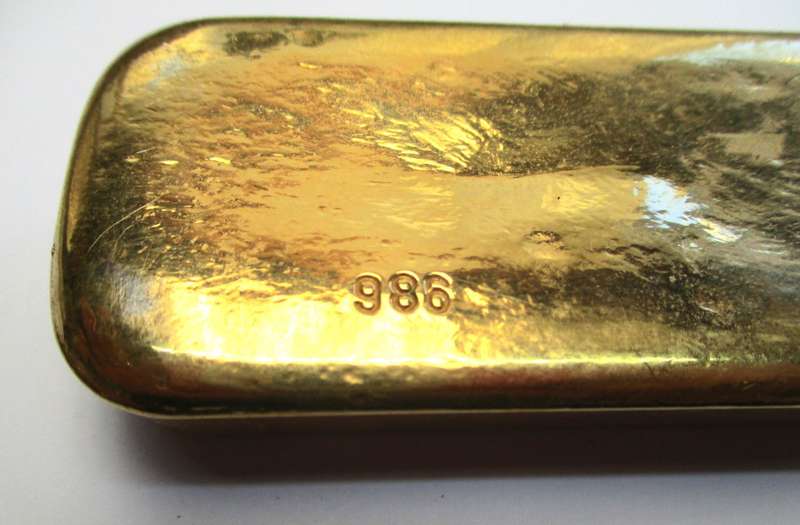 Vintage Chocolate Mould - West Germany BMF "Gold Bar" shape