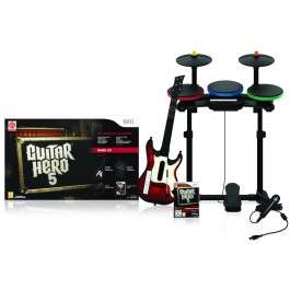 Wii Guitar Hero bundle with games