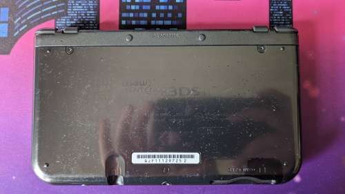 Top IPS Metallic Black New Nintendo 3DS XL/LL +16GB memory card and spare screen protectors+FREEGIFT