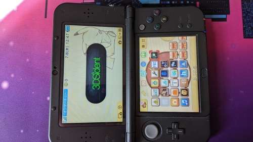 Top IPS Metallic Black New Nintendo 3DS XL/LL +16GB memory card and spare screen protectors+FREEGIFT