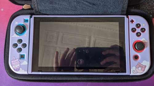 Nintendo Switch V1 with dock, cables, case and cover+FREE GIFT