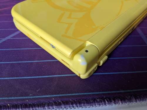 New Nintendo 3DS XL / LL Yellow Pikachu edition with 128GB memory card