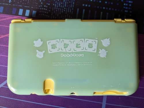 New Nintendo 3DS XL / LL Yellow Pikachu edition with 128GB memory card