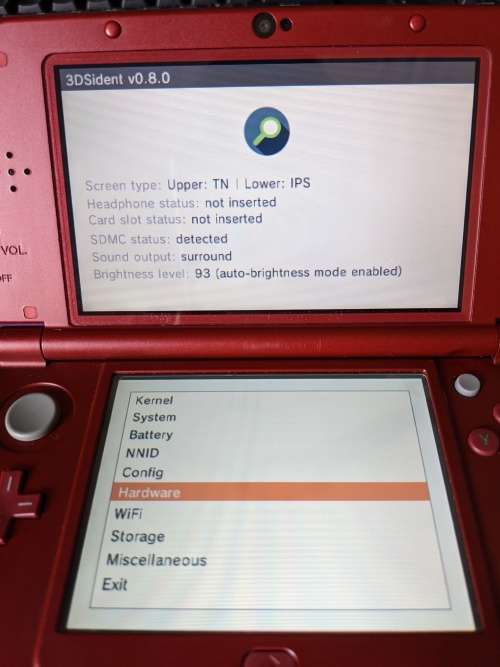 New Nintendo 3DS XL / LL Metallic Red with 128GB memory card/ LOWER IPS SCREEN
