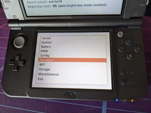 New Nintendo 3DS XL / LL Metallic Black - Top IPS