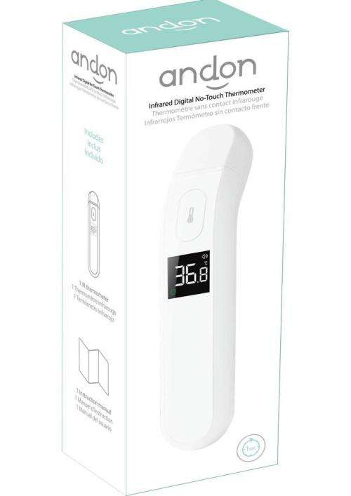 SAHPRA Licensed Establishment-Andon Infared Digital No-Touch Forehead Thermometer Gun Medical Grade