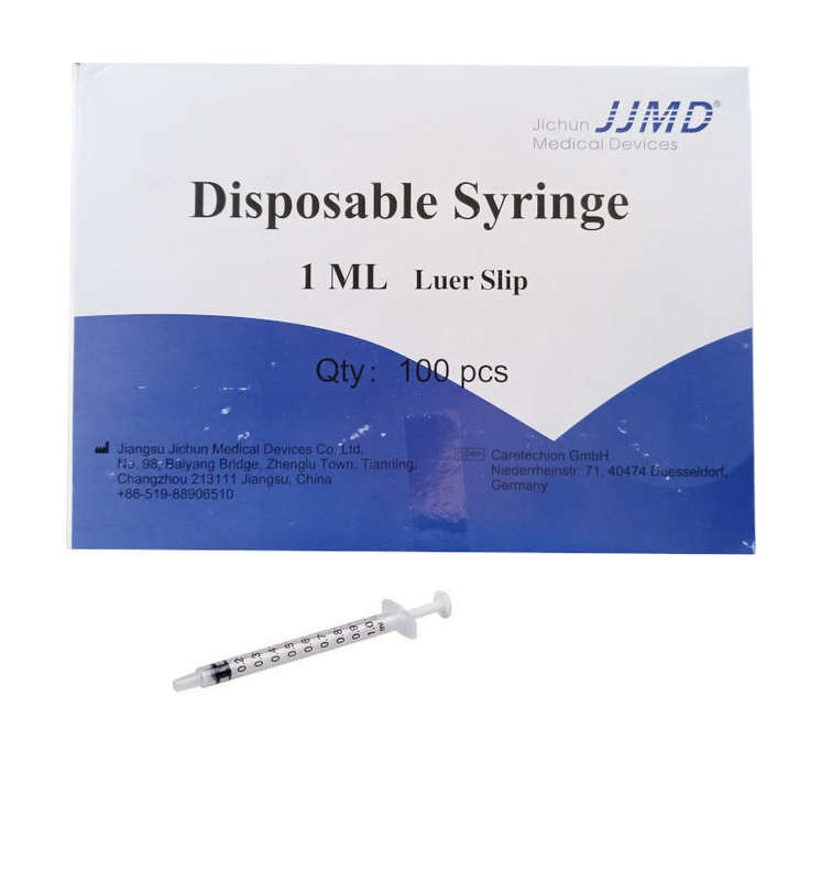 1ml Luer Slip Disposable Syringe - Box of 100