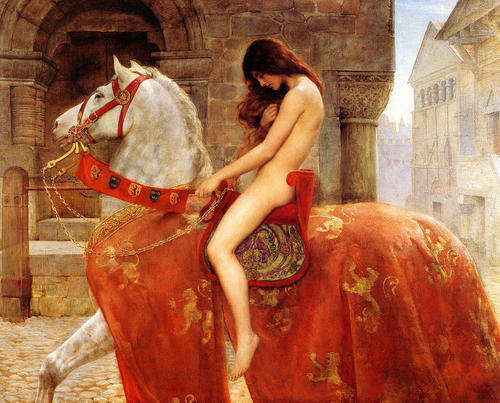 1x A1 Size "Lady Godiva" Canvas Art Print By John Collier.