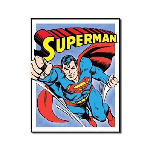 RARE 9 A4 Gorgeous Vintage Super Heros Art on Canvas SUPER HERO ART