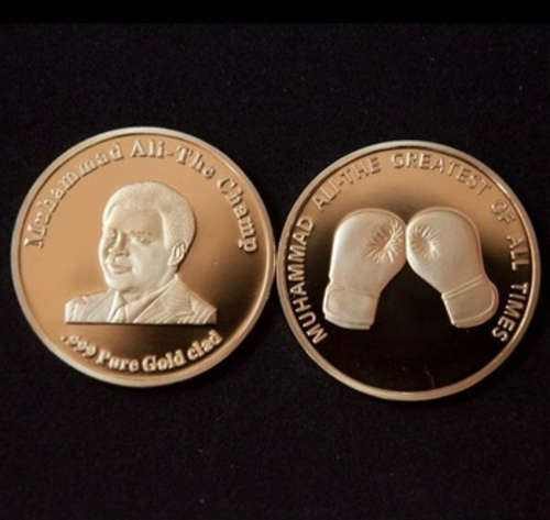 1x 24KT Gold Plated "Muhammad Ali" Coin.