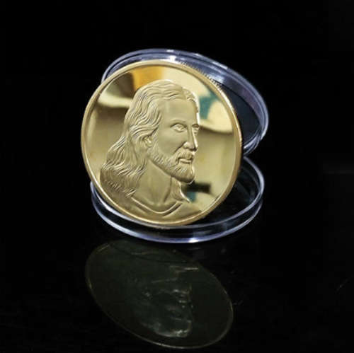 4x 24KT Gold Plated Jesus Christ Coins