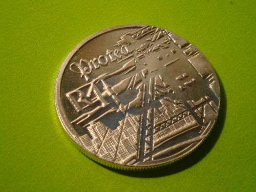 SOUTH AFRICA PROOF MINING 1 RAND 1999 SILVER PROTEA CV R1000