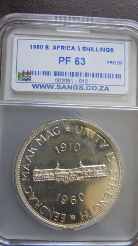 STUNNING 1960 UNION BUILDINGS CROWN GRADED PR63