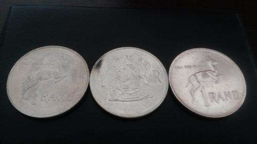 3 x Stunning Silver One Rand Coin all Afrikaans!! Bid per coin!