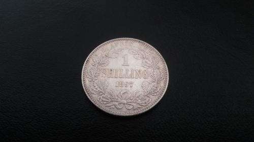 Stunning 1897 Zar Shilling Stunning Details!