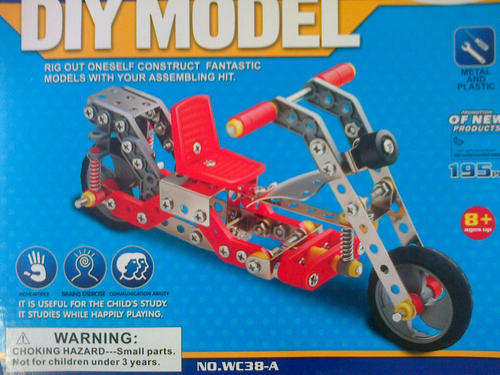 195 pcs DIY bike **develop childrens engeneering skills**