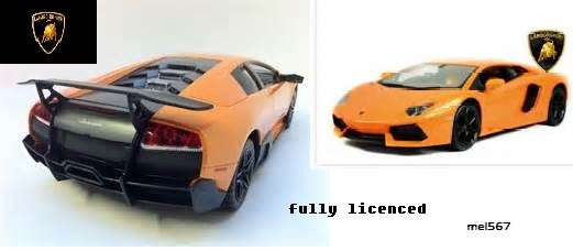 2 on auction !!! rechargable remote control Lamborghini Murcielago fully licenced by lamborgihini
