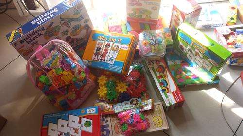 mix collection of children's educational blocks and puzzles worth over R1500