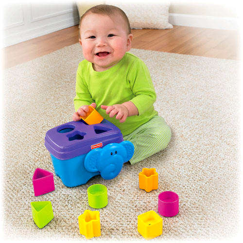 fisher-price elephant block and shape sorter