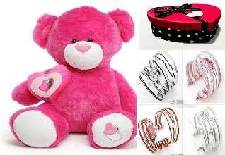valentines Giant bear 80cm + bangle watch in a gift  box ***courier to your loved one ***