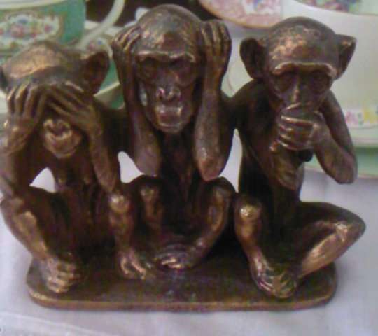SEE NO EVIL, HEAR NO EVIL, SPEAK NO EVIL!!