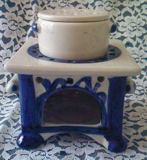 VERY CUTE ORNAMENTAL STOVE WITH POT