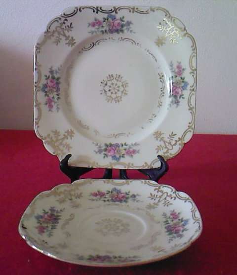 MZ (ALTROHLAU) SIDEPLATE + SAUCER (c1918 - 1939)