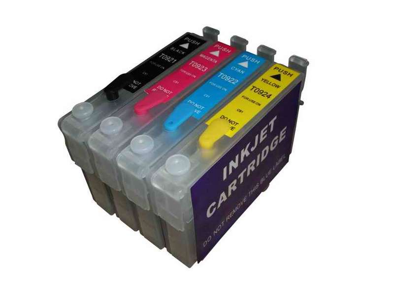 Set of Generic Epson CX4300 / TX117 1xblack, 1xcyan, 1xmagenta, 1xyellow